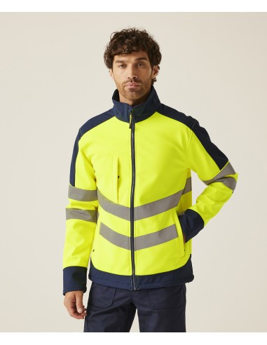 R-TRA625-Pro Hi-Vis Softshell Jacket